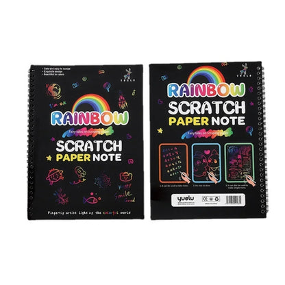 🌈 Čarobni Set Šarenih Papira za Grebanje – Umjetnička Montessori Igračka za Djecu i Kreativno Slikanje