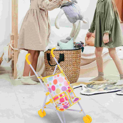 🛒 Mini Kolica za Lutke – Šarena Dekorativna Igračka za Djecu
